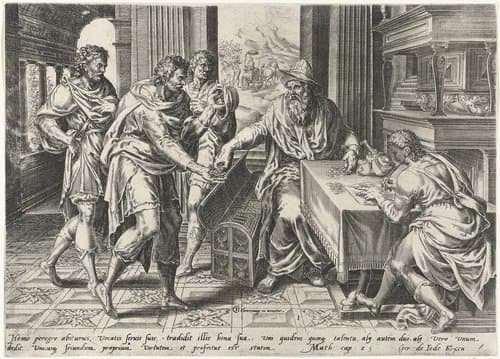 Gelijkenis van de talenten by Harmen Jansz Muller