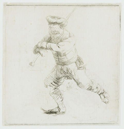 De schaatsenrijder by Rembrandt van Rijn