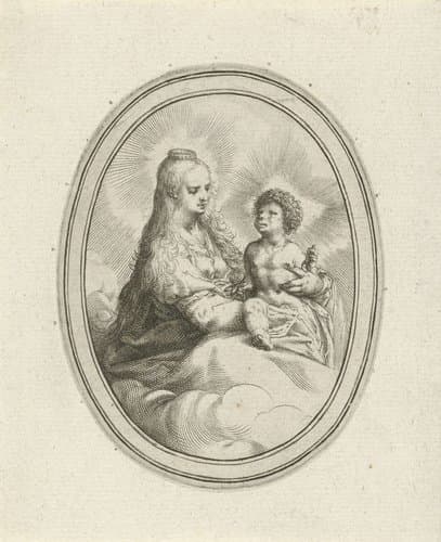 Maria met kind by Harmen Jansz Muller