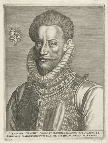 Portret van hertog Alessandro Farnese van Parma by Harmen Jansz Muller