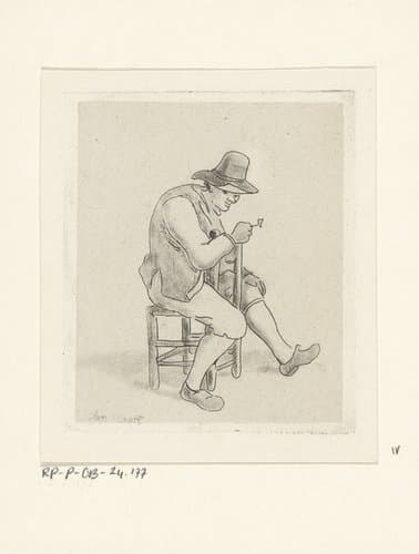 Zittende man