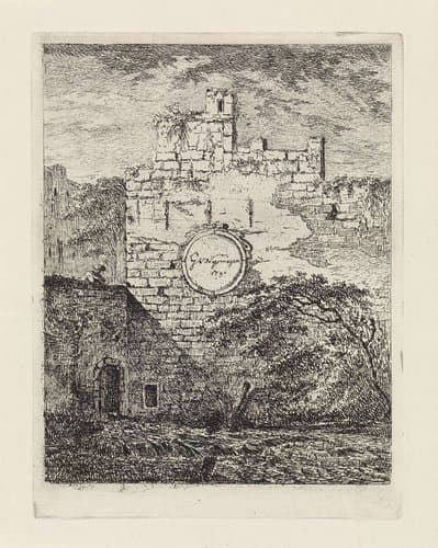 Muur en een brug by Gerard van Nijmegen