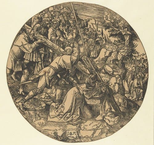 Kruisdraging by Jacob Cornelisz van Oostsanen