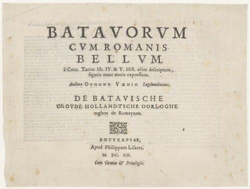 De Bataafse oorlogen tegen de Romeinen by Antonio Tempesta