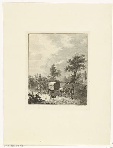 Een groep soldaten te paard by Joannes Bemme