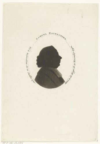 Silhouetportret van Samuel Eschauzier by Johannes Christiaan Bendorp