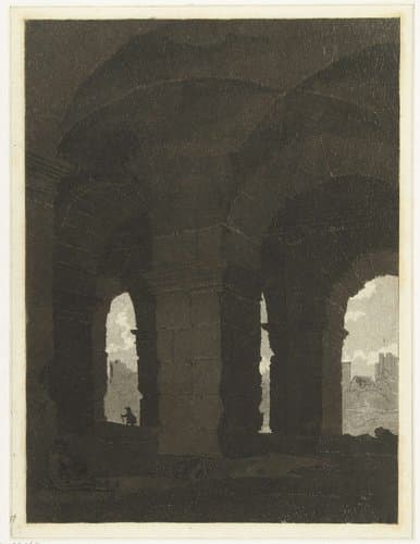 Onder de bogen van het Colosseum by Anthonie van den Bos