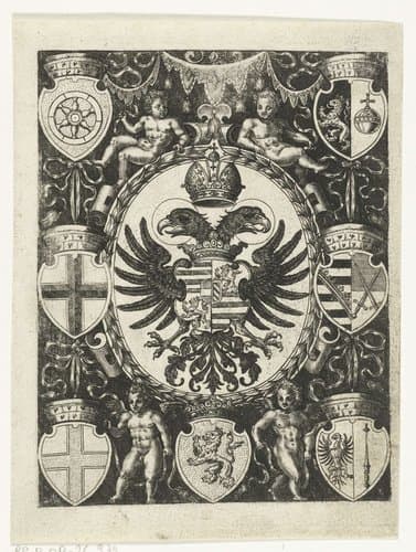 Wapenschilden by Abraham de Bruyn
