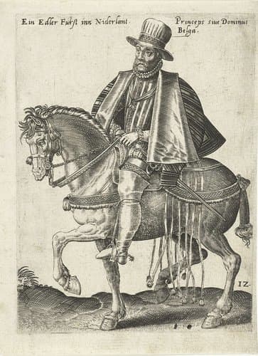 Nederlandse prins te paard by Abraham de Bruyn