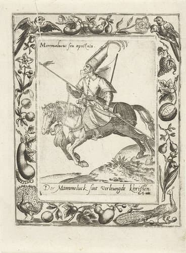 Mammeluk te paard by Abraham de Bruyn