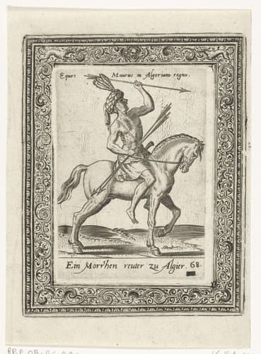 Moorse ruiter by Abraham de Bruyn