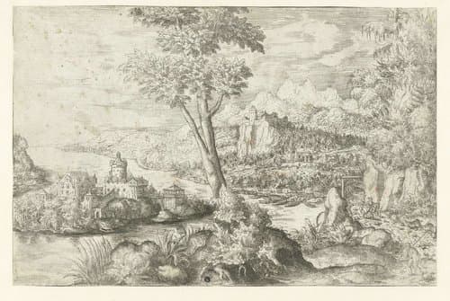 Landschap met rivier