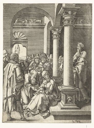Aanbidding der koningen by Ludwig Krug