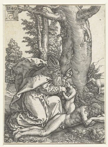 Geschiedenis van Adam en Eva by Heinrich Aldegrever