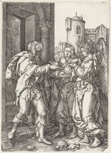 Geschiedenis van Lot by Heinrich Aldegrever