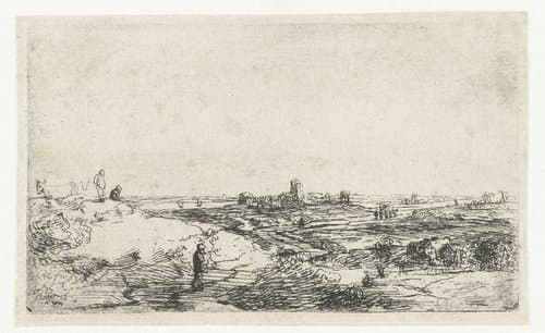 Landschap met een koe by anonymous