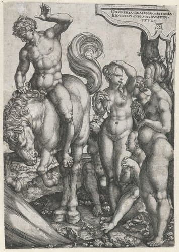 Marcus Curtius by Heinrich Aldegrever
