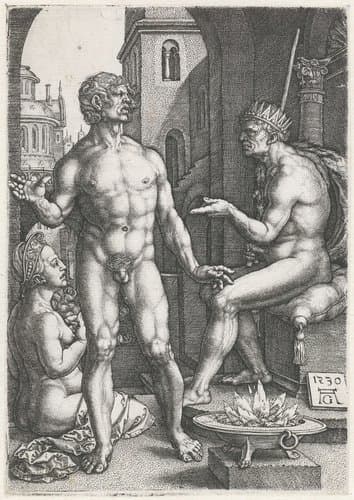 Mucius Scaevola by Heinrich Aldegrever