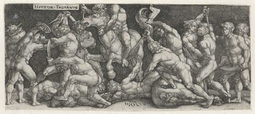 Hector Troianus by Heinrich Aldegrever