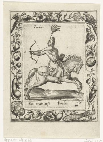 Parthische ruiter by Abraham de Bruyn