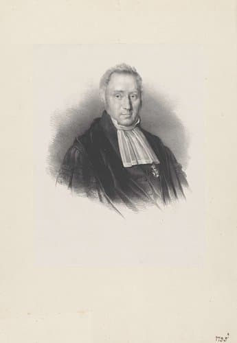 Portret van theoloog Herman Johan Royaards by Carel Frederik Curtenius Bentinck
