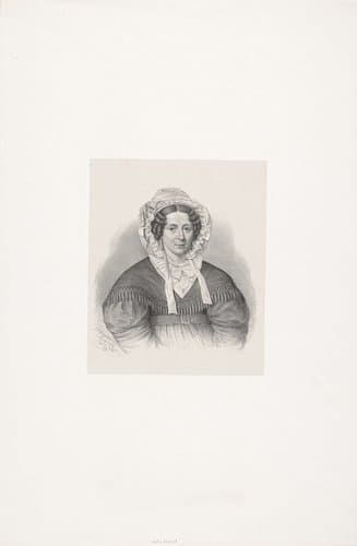 Portret van een onbekende vrouw by Johann Peter Berghaus