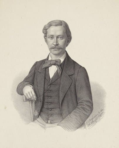 Portret van W. Th. de Jonge by Johann Peter Berghaus