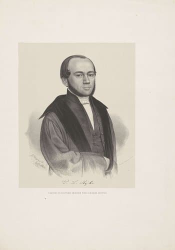Portret van Pieter Leonard Rijke by Johann Peter Berghaus