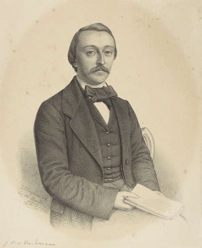 Portret van een onbekende man by Johann Peter Berghaus