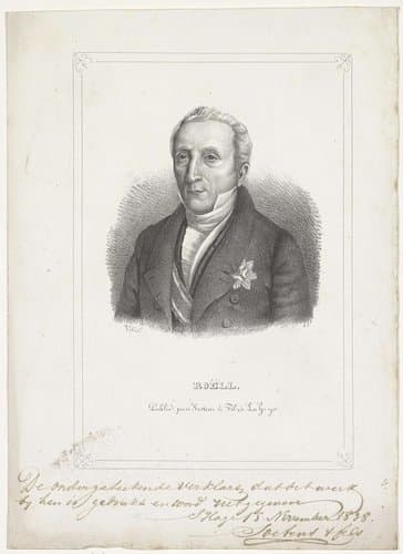 Portret van Willem Frederik Roëll by Wilhelmus Cornelis Chimaer van Oudendorp