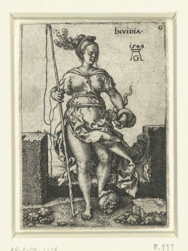Deugden en ondeugden by Heinrich Aldegrever