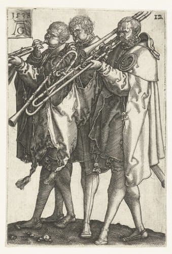 Three Musicians by Heinrich Aldegrever