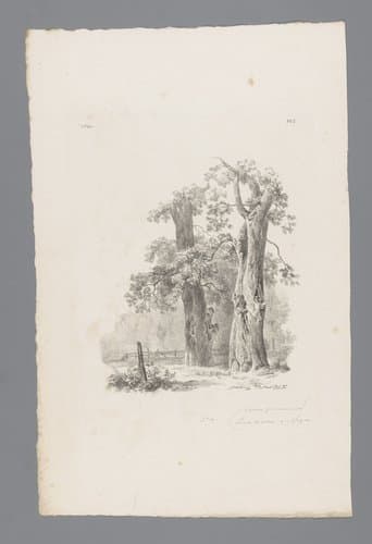 Landschap studiën tweede levering by Barend Cornelis Koekkoek