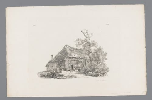 Landschap studiën eerste levering by Barend Cornelis Koekkoek