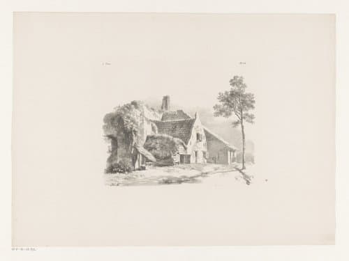 Landschap studiën vierde levering by Barend Cornelis Koekkoek