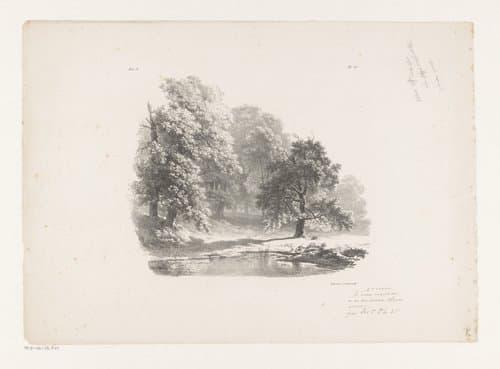 Landschap studiën vijfde levering by Barend Cornelis Koekkoek