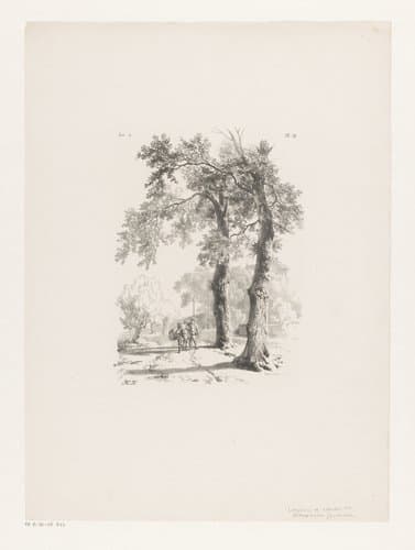 Landschap studiën vijfde levering by Barend Cornelis Koekkoek