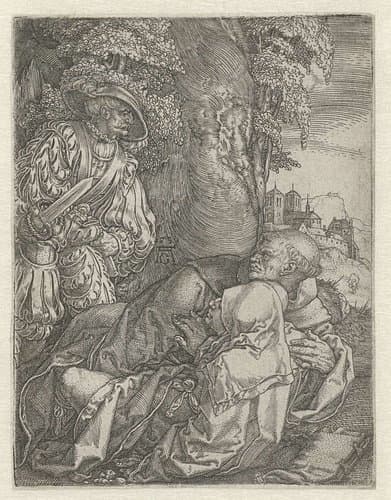 De monnik en de non by Heinrich Aldegrever