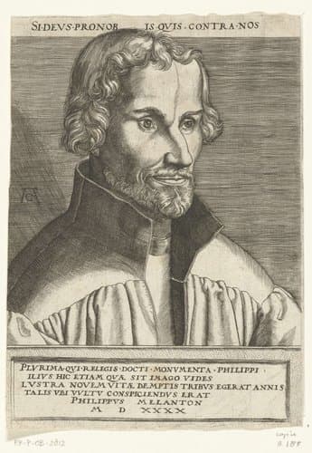 Portret van Philipp Melanchthon by anonymous