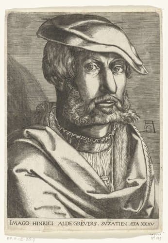 Portret van Heinrich Aldegrever by anonymous