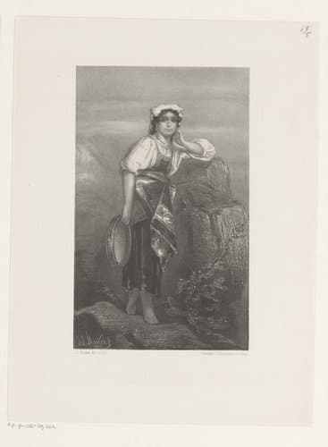 Italiaanse danseres by Jan Mesker