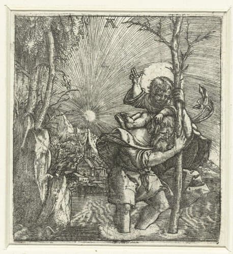 Heilige Christoffel by Albrecht Altdorfer
