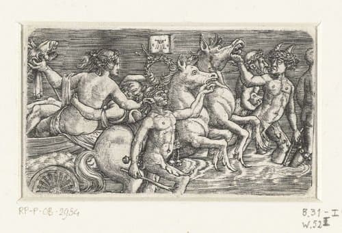 Triomf van zeegoden by Albrecht Altdorfer