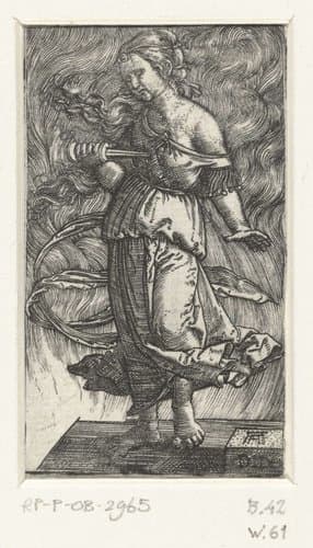 Zelfmoord van Dido by Albrecht Altdorfer