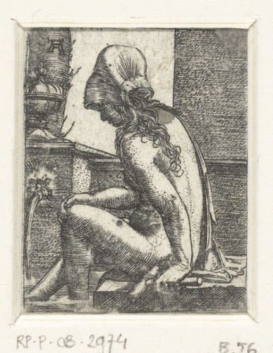 Badende vrouw by Albrecht Altdorfer