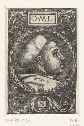 Portret van Martin Luther by Albrecht Altdorfer