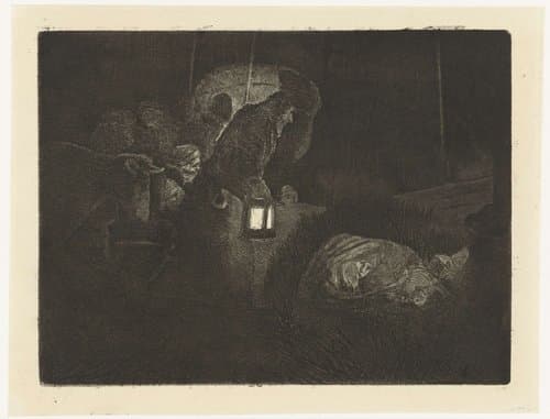 The adoration of the shepherds: a night piece by Rembrandt van Rijn