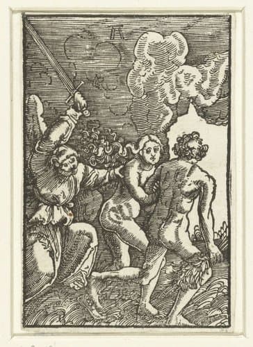 De val en verlossing van de mensheid by Albrecht Altdorfer
