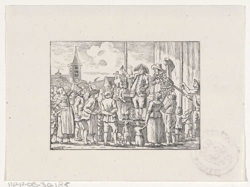 Theaterstuk op een podium met publiek by Hendrik Numan