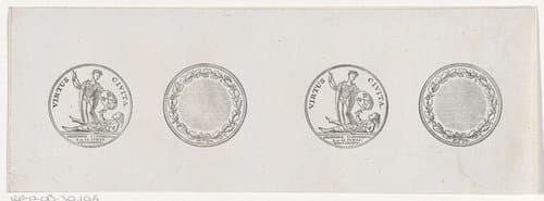 Penning met het stillen van het oproer te Leiden in juni 1784